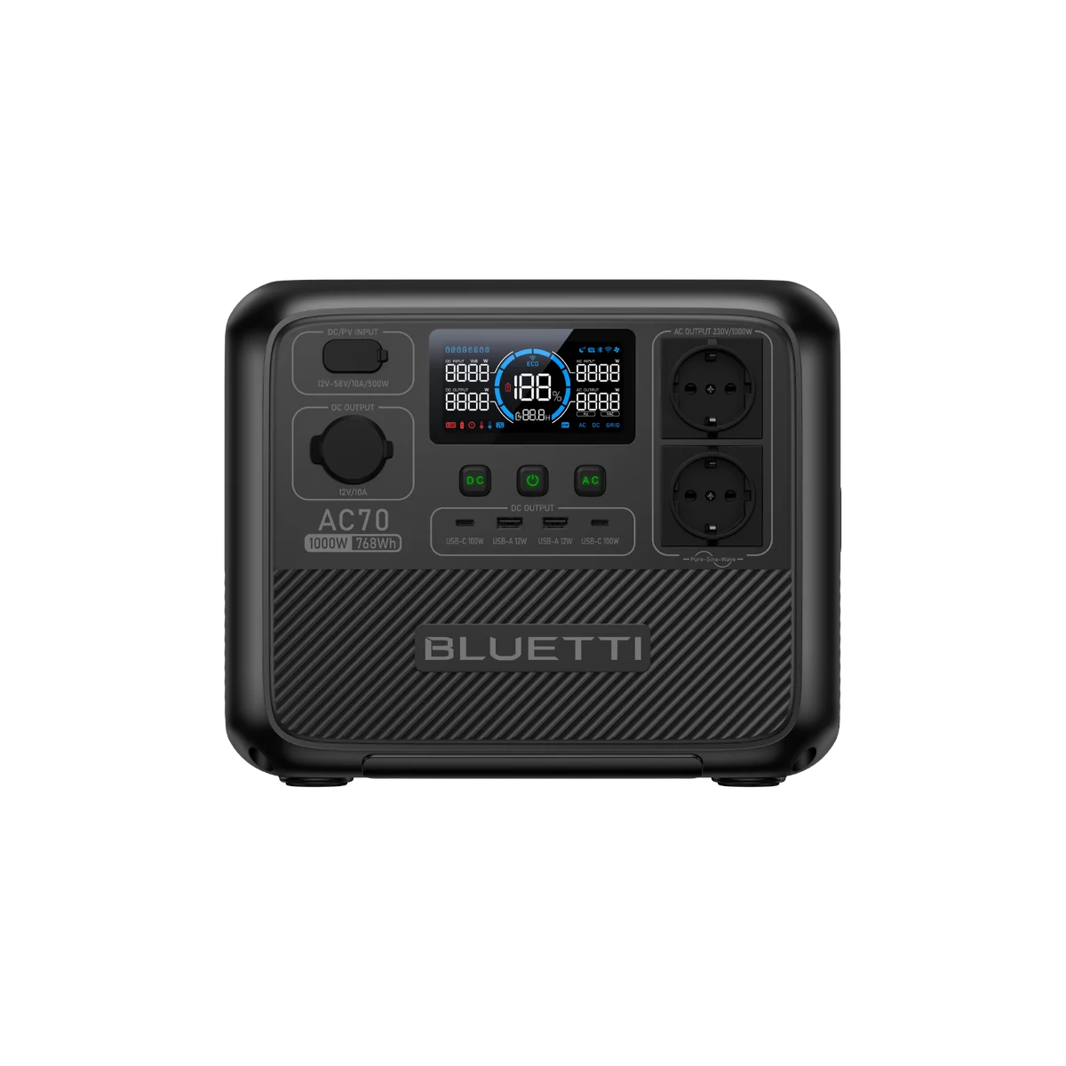 BLUETTI AC70 | 768 Wh · 1000 W